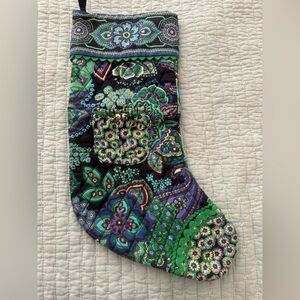 Like New! Vera Bradley Christmas Holiday Stocking